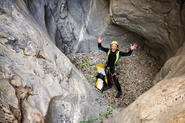 Canyoning em Espanha — Fotografia de Stock