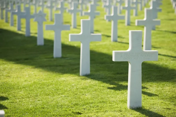 Begraafplaats in Normandië — Stockfoto
