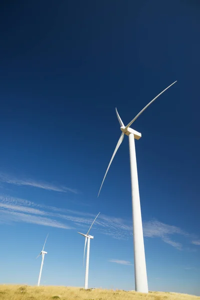 Turbinas Eólicas Para Producción Energía Eléctrica Provincia Teruel Aragón España —  Fotos de Stock