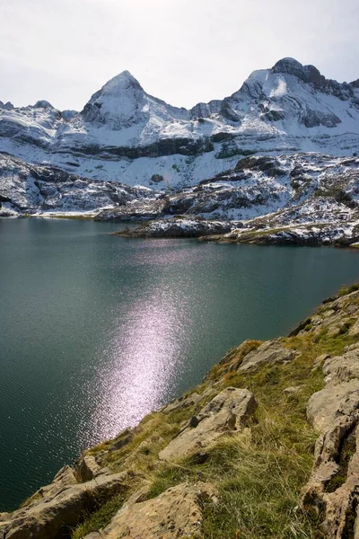 Lago Estanes Nella Valle Del Canfranc Pirenei Nella Provincia Huesca — Foto Stock