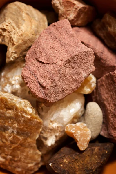 Recogida Minerales Piedras Tazón — Foto de Stock