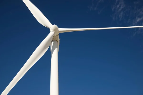 Turbina Eólica Para Produção Energia Elétrica Província Zaragoza Aragão Espanha — Fotografia de Stock