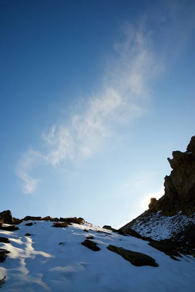 Pináculo Rocoso Nubes Los Pirineos Franceses — Foto de Stock