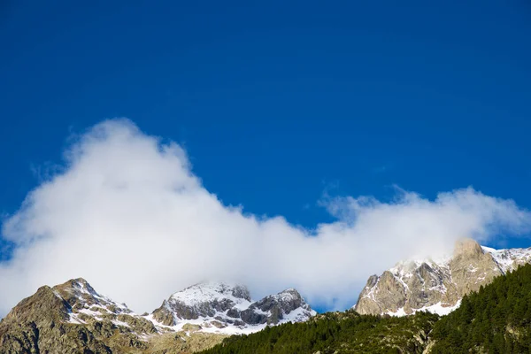 Csúcsok Pireneusokban Tena Valley Huesca Tartomány Aragon Spanyolországban — Stock Fotó