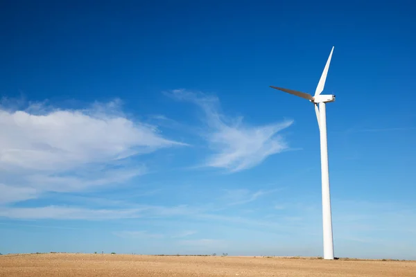 Windturbine Voor Elektriciteitsproductie Provincie Zaragoza Aragon Spanje — Stockfoto