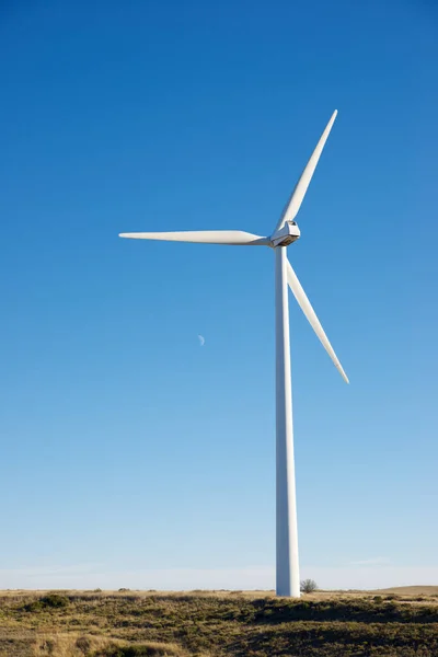 Turbina Eólica Para Produção Energia Elétrica Província Huesca Aragão Espanha — Fotografia de Stock