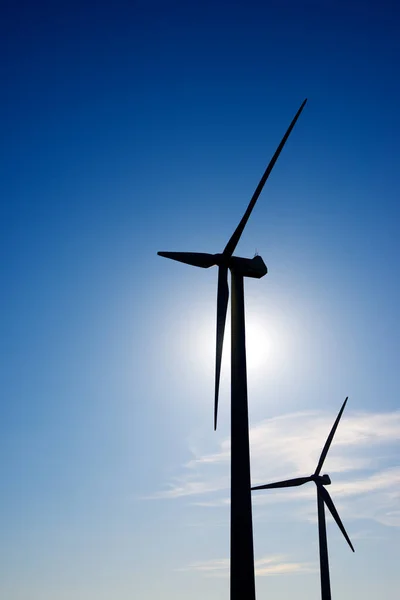 Moinhos Vento Para Produção Energia Eléctrica Província Huesca Aragão Espanha — Fotografia de Stock