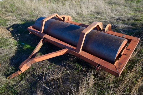 Primo Piano Azienda Agricola Attuata Sul Campo — Foto Stock