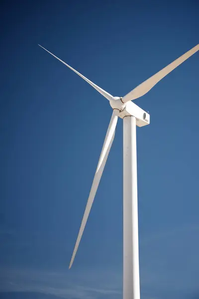 Turbina Eólica Para Producción Energía Eléctrica Provincia Zaragoza Aragón España —  Fotos de Stock