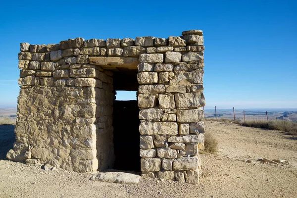 Reconstruction Defensive Position Used Spanish Civil War Tardienta Huesca Province — Stock Photo, Image