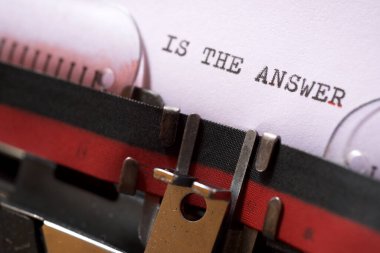 Cevap cümlesi daktilo ile mi yazılmış?.