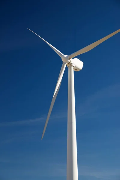 Turbina Eólica Para Producción Energía Eléctrica Provincia Zaragoza Aragón España —  Fotos de Stock