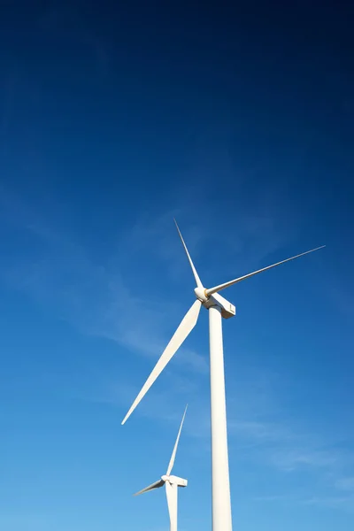 Větrné Turbíny Pro Výrobu Elektrické Energie Provincie Zaragoza Aragon Španělsku — Stock fotografie