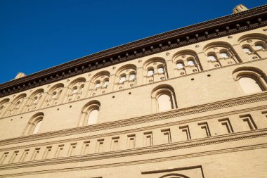 Pilar Meydanı 'ndaki Lonja Sarayı, Zaragoza şehri, İspanya' daki Aragon..