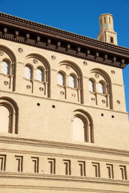 Pilar Meydanı 'ndaki Lonja Sarayı, Zaragoza şehri, İspanya' daki Aragon..