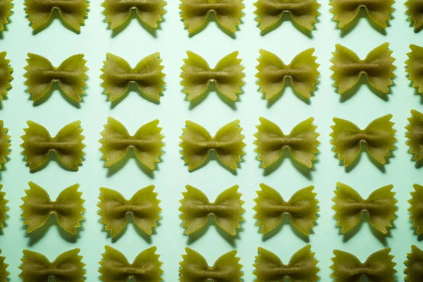 Pasta Ties Green Table — Stock Photo, Image