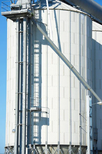 Metal Tanks Farm Zaragoza Province Aragon Spain — Stock Photo, Image