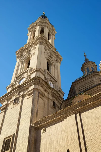 Pilar Cathedral Utsikt Zaragoza Stad Aragonien Spanien — Stockfoto