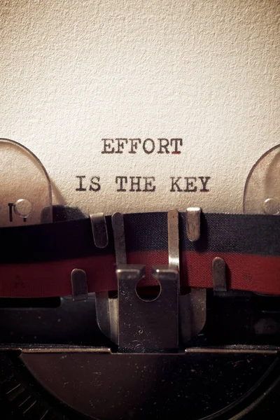 Effort Key Phrase Written Typewriter — Stock Photo, Image