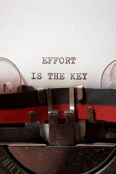 Effort Key Phrase Written Typewriter — Stock Photo, Image