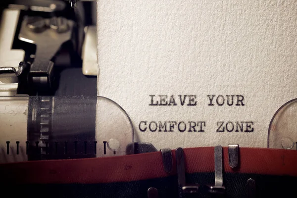 Konfor bölgesi cümlenizi bir daktilo ile yazın.