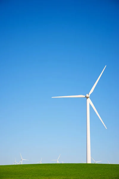 Větrné Mlýny Pro Výrobu Obnovitelné Elektrické Energie Provincii Zaragoza Aragon — Stock fotografie