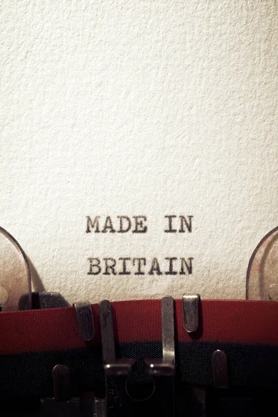 Πρόταση Που Έγινε Στη Βρετανία Γράφτηκε Μια Γραφομηχανή — Φωτογραφία Αρχείου