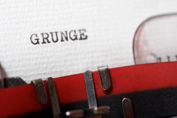 Das Mit Der Schreibmaschine Geschriebene Wort Grunge — Stockfoto