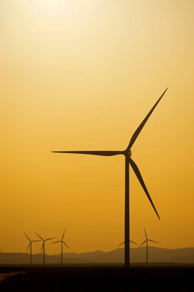 Windmills Electric Power Production Zaragoza Province Aragon Spain — Stock Photo, Image