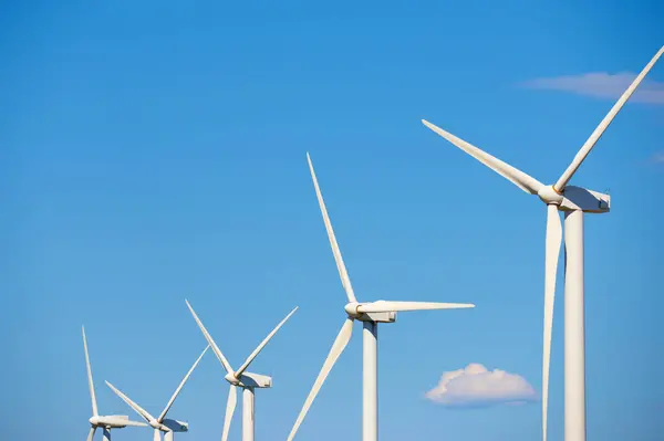 Windkraftanlagen Zur Stromerzeugung Provinz Saragossa Aragon Spanien — Stockfoto