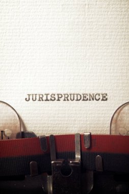 Bir daktiloyla yazılmış hukuk kavramı..