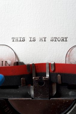 Bu benim daktiloyla yazılmış hikayem..