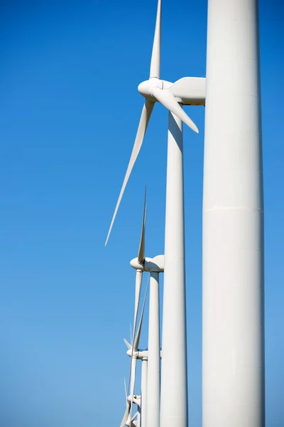 Turbinas Eólicas Para Produção Energia Elétrica Província Zaragoza Aragão Espanha — Fotografia de Stock