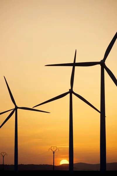 Windmills Electric Power Production Zaragoza Province Aragon Spain — Stock Photo, Image