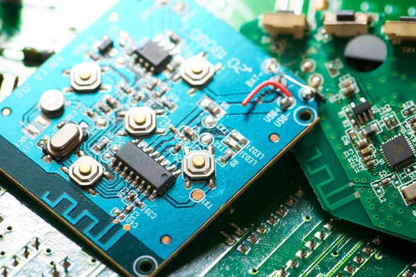 Close Integrated Circuits — Stok fotoğraf