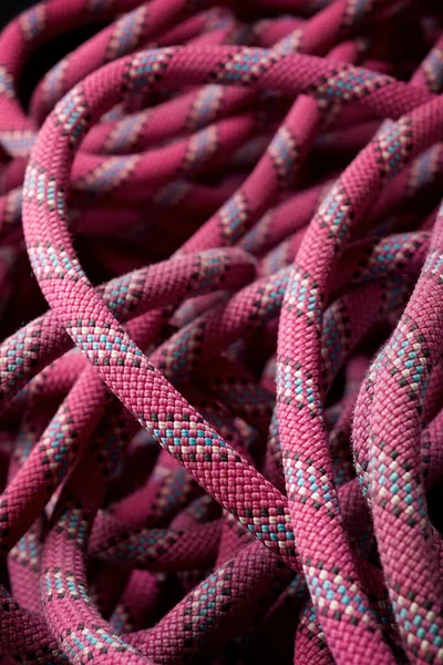 Pinkfarbenes Kletterseil Aus Nächster Nähe — Stockfoto
