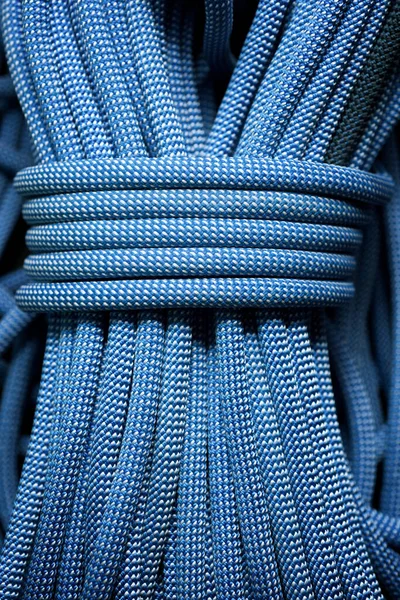 Corde Escalade Bleue Close — Photo