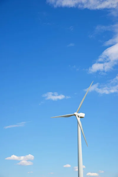 Ветряная Турбина Производства Электроэнергии Провинция Сарагоса Арагон Испании — стоковое фото