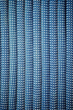 Mavi tırmanma ipi. Yaklaş..