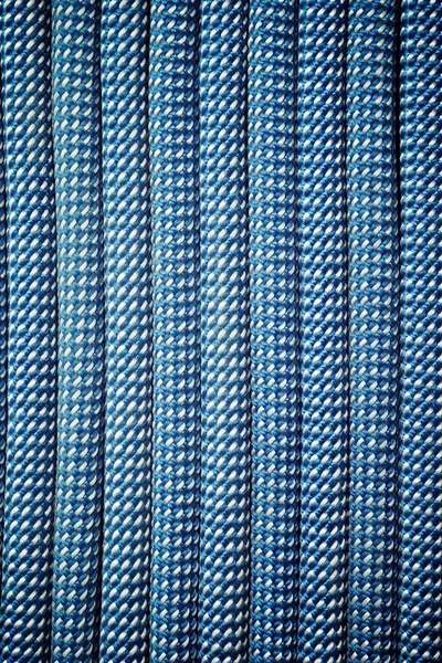 Corda Escalada Azul Perto — Fotografia de Stock