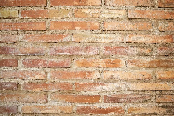 西班牙一堵旧砖墙的前景 — 图库照片