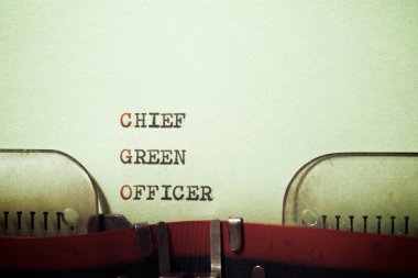 Şef Yeşil Subay daktiloyla yazılmış bir metin.