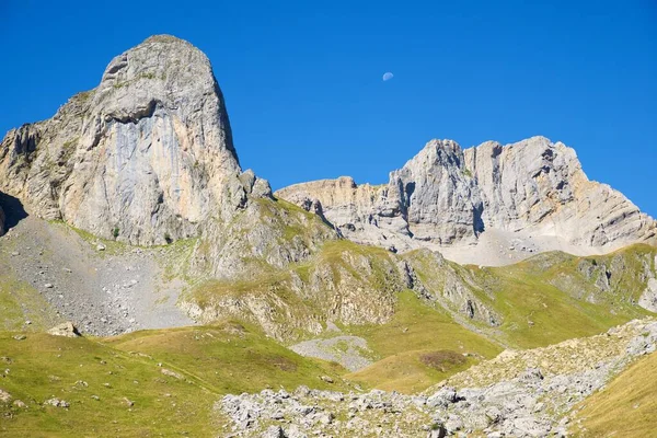 Toppar Pyrenéerna Hecho Valley Provinsen Huesca Aragonien Spanien — Stockfoto