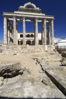 Roman temple of Diana clipart