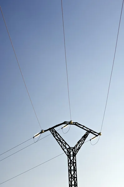 Pylon silueta — Stock fotografie