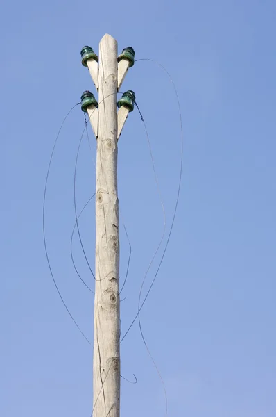 Pilone in legno — Foto Stock