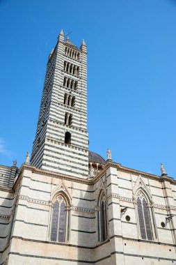 Siena, Tuscany, İtalya 'daki atedral manzarası.