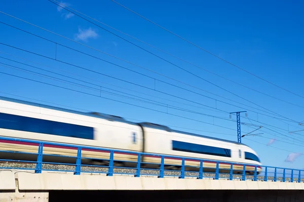 Prędkość pociągu widok — Zdjęcie stockowe
