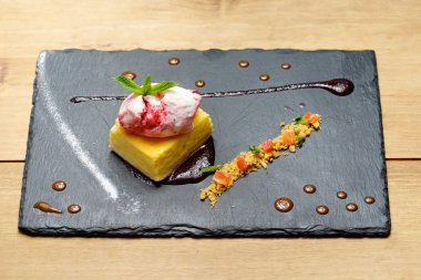 Cheesecake yakın çekim