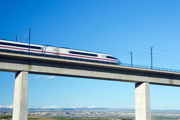 Velocidade Trem vista — Fotografia de Stock